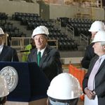 Bruce Ratner, Mayor Bloomberg and Marty Markowitz. 